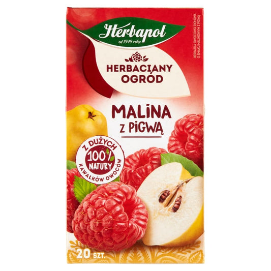 HERBATA HERBACIANY OGROD Herbatka owocowo-ziolowa malina z pigwa 20 szt.. 99,80 zl/kg