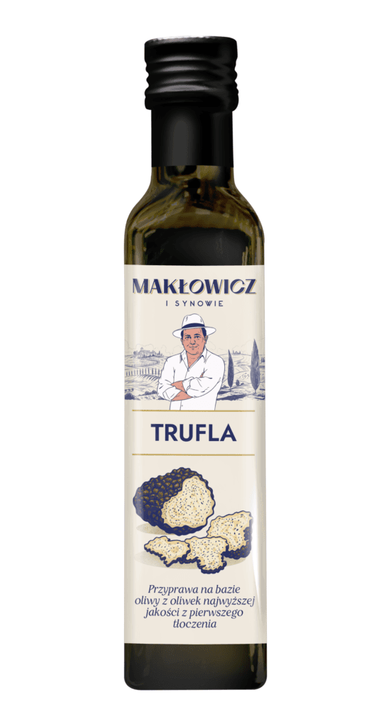 MAKLOWICZ I SYNOWIE Przyprawa na bazie oliwy z oliwek truflowa. 125,96 zl/l