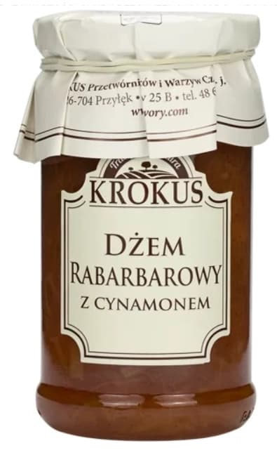 KROKUS Dzem rabarbarowy z cynamonem niskoslodzony. 41,23 zl/kg