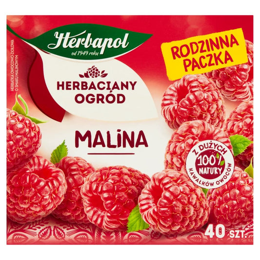 HERBAPOL HERBACIANY OGROD Herbatka owocowo-ziolowa malina 40 szt.. 78,61 zl/kg