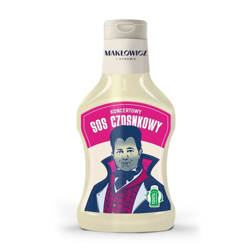 MAKLOWICZ I SYNOWIE Sos czosnkowy. 22,55 zl/kg