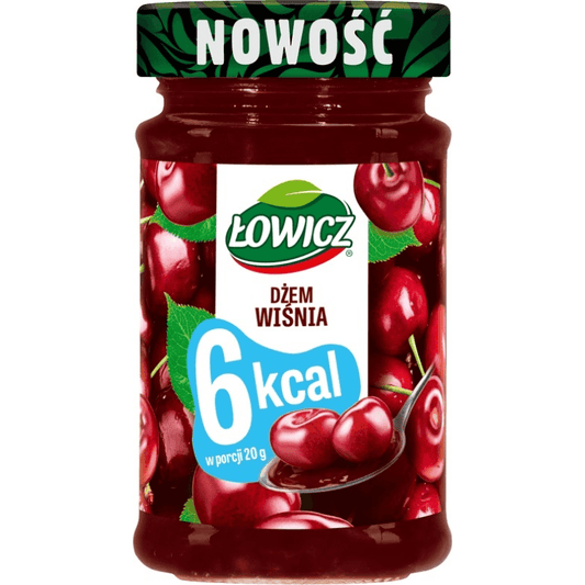 LOWICZ Dzem o smaku wisniowym niskokaloryczny. 42,45 zl/kg