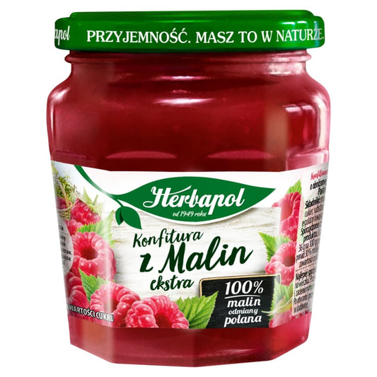 HERBAPOL Konfitura malinowa niskoslodzona. 31,21 zl/kg