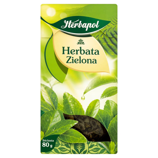 HERBAPOL Herbata zielona lisciasta. 87,38 zl/kg