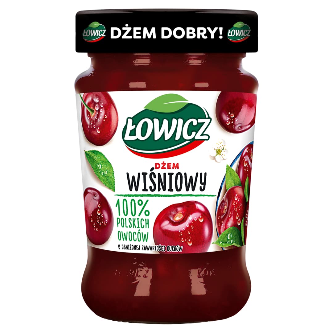 LOWICZ Dzem wisniowy niskoslodzony. 20,32 zl/kg