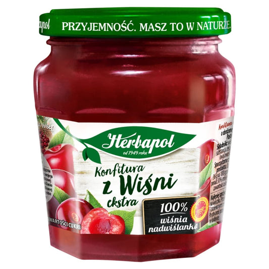 HERBAPOL Konfitura wisniowa niskoslodzona. 31,21 zl/kg