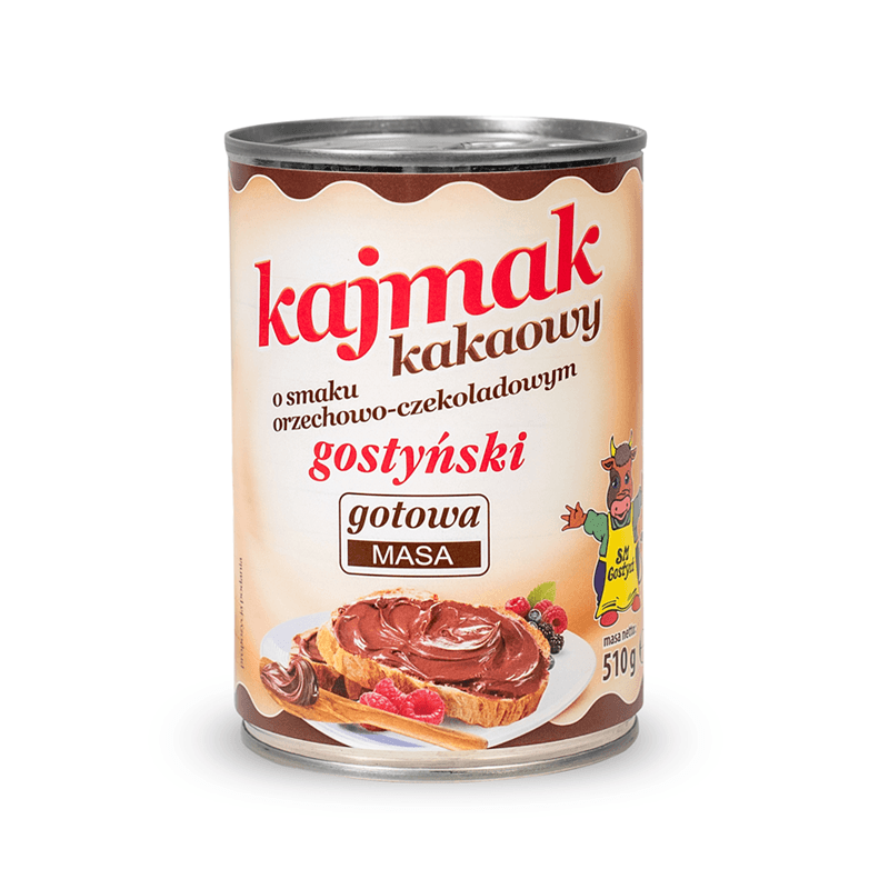 SM GOSTYN Kajmak masa krowkowa o smaku orzechowo-czekoladowym. 19,39 zl/kg
